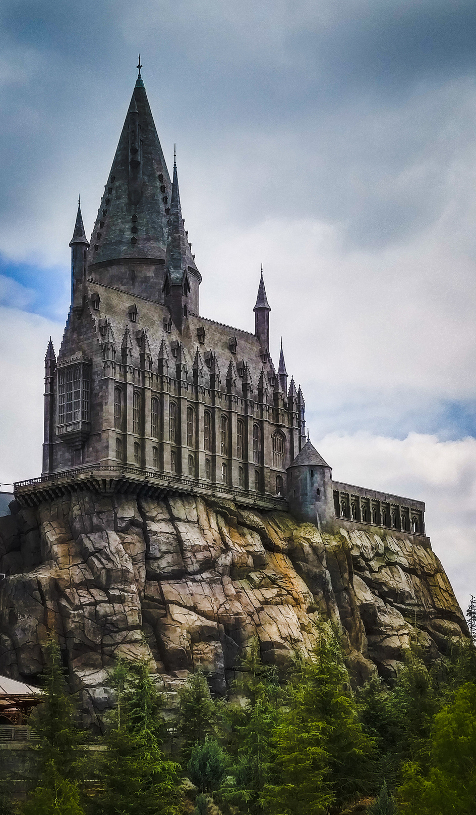 The Hogwarts Castle at the Universal Studios in California